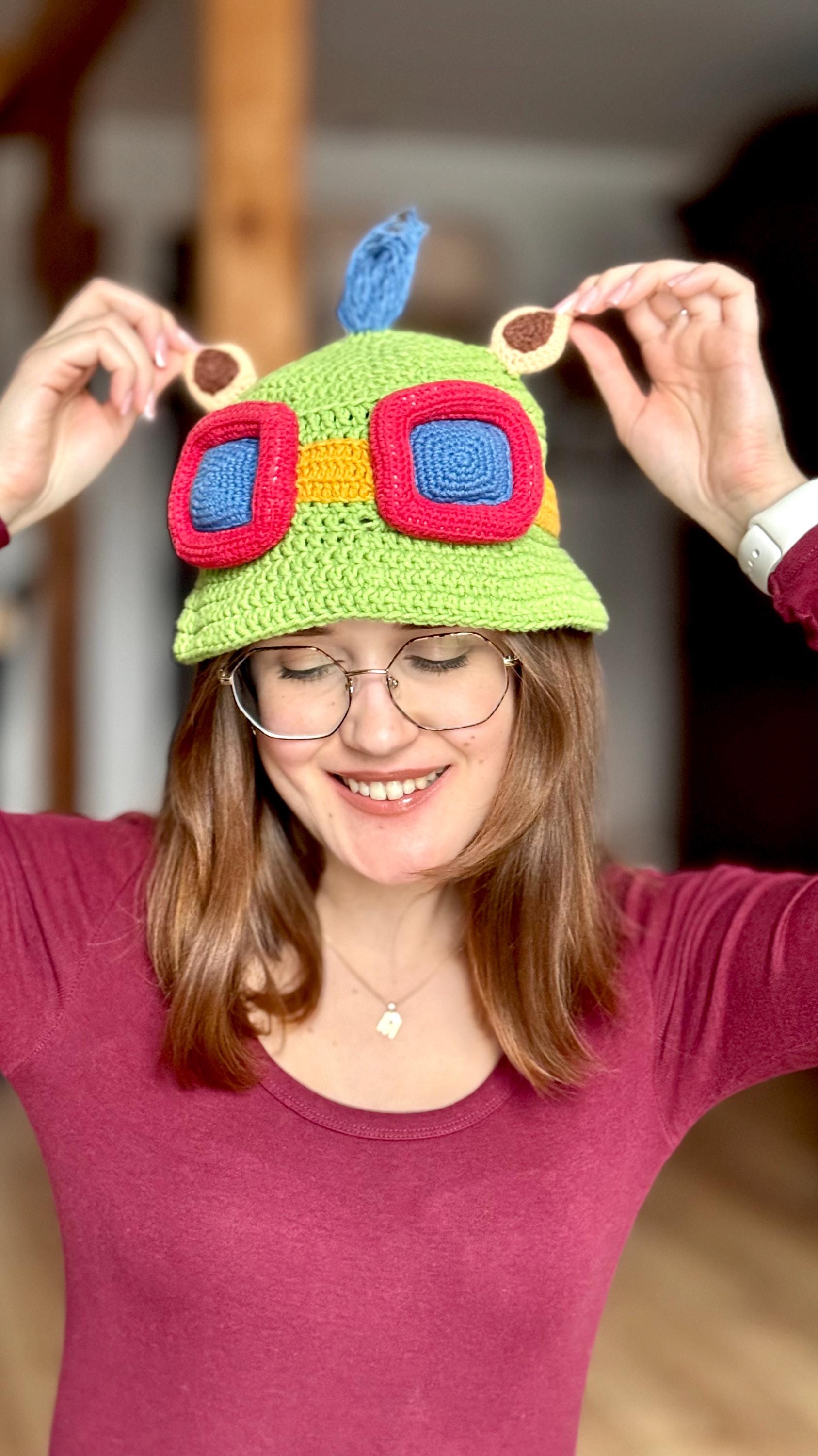 Teemo Crochet Hat Pattern PDF | League of Legends Cosplay Helmet