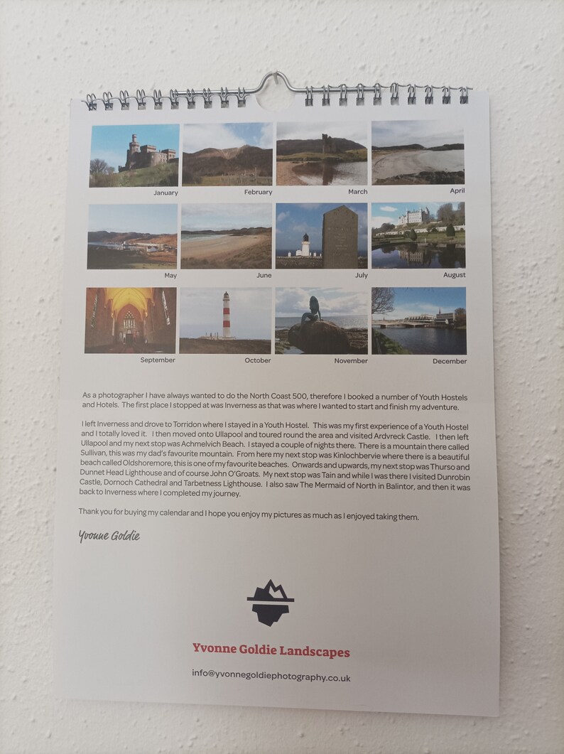North Coast 500 2024 Calendars Etsy