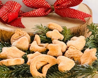 Bananencookies für Weihnachten, Hundeleckerli, Hundesnacks, Hundekekse, Weihnachten, Advent, Belohnungshappen, Weihnachtsgeschenk