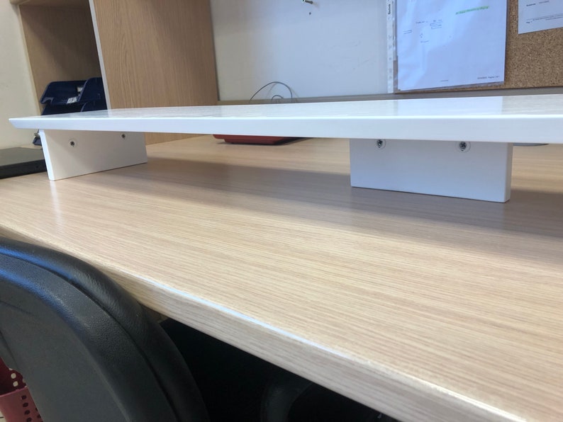 White Monitor Support Desk Monitor Riser Desk Shelf White Monitor Stand