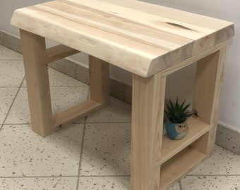 Wooden coffee table, solid ash