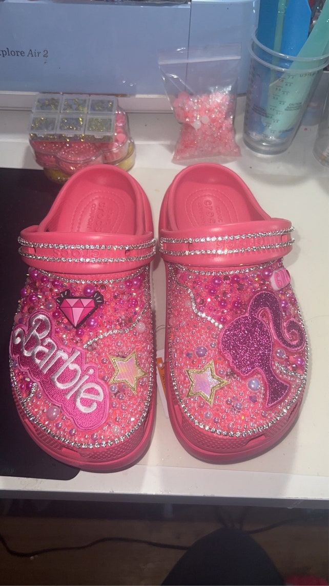 blinged out crocs
