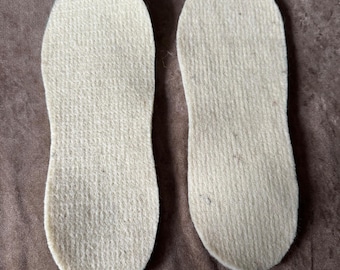 Plantillas de lana afieltrada / Forros para botas recortables / Plantillas para zapatos 100 % lana británica / Cálidas, acolchadas y resistentes a los olores / WOOLGATHERING