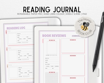 Dagboek lezen | voor Remarkable Paper Pro, Kobo Libra Colour, Kindle Scribe, iPad | Pastelkleuren | Boekrecensie | The Honey Book Club