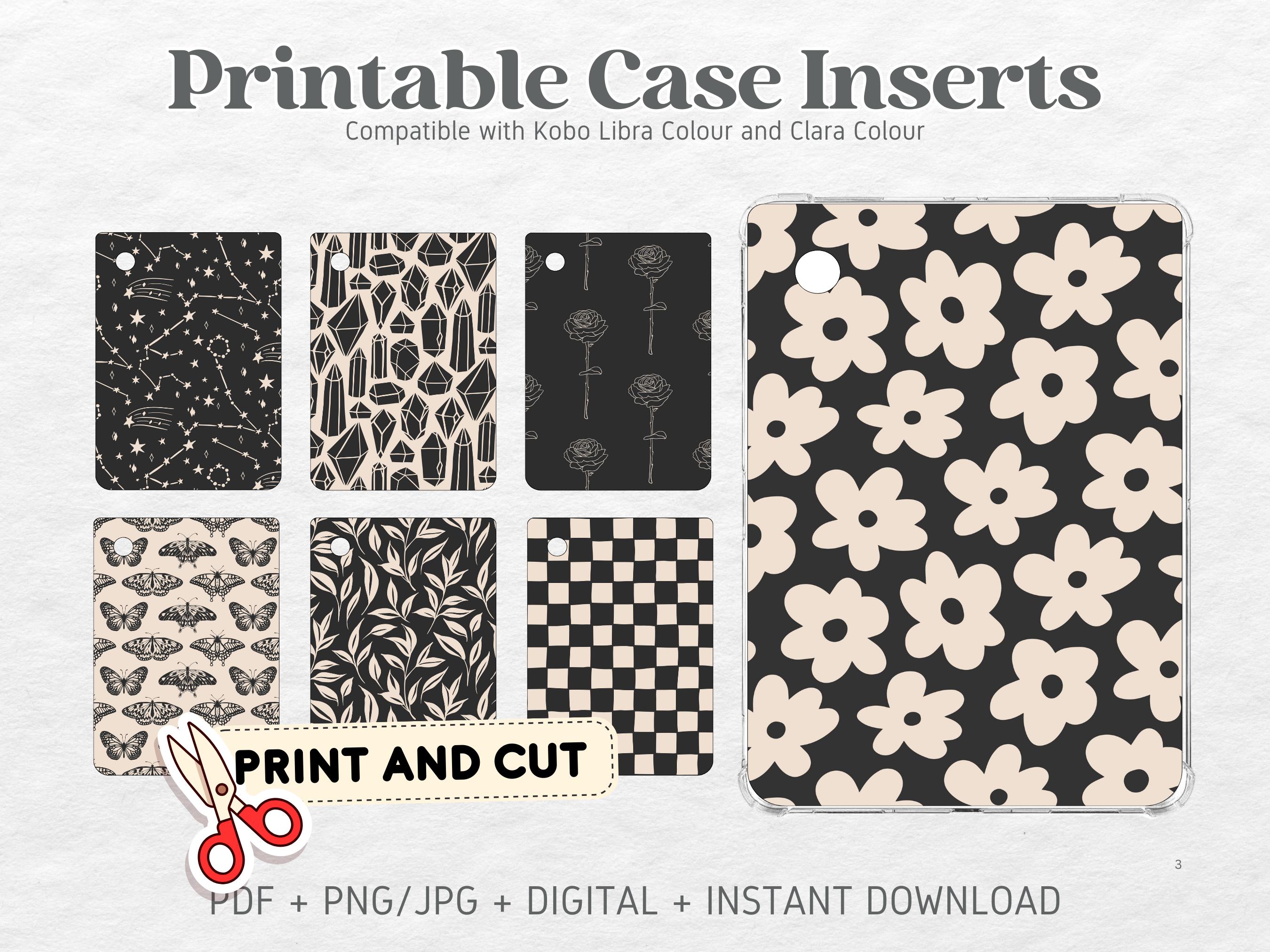 Kobo Libra Colour Kobo Clara Colour Printable Cardstock Clear Case