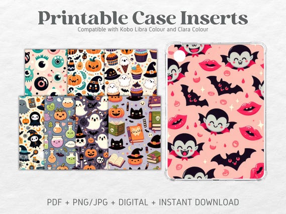 Kobo Libra Colour Kobo Clara Colour Printable Cardstock Clear Case