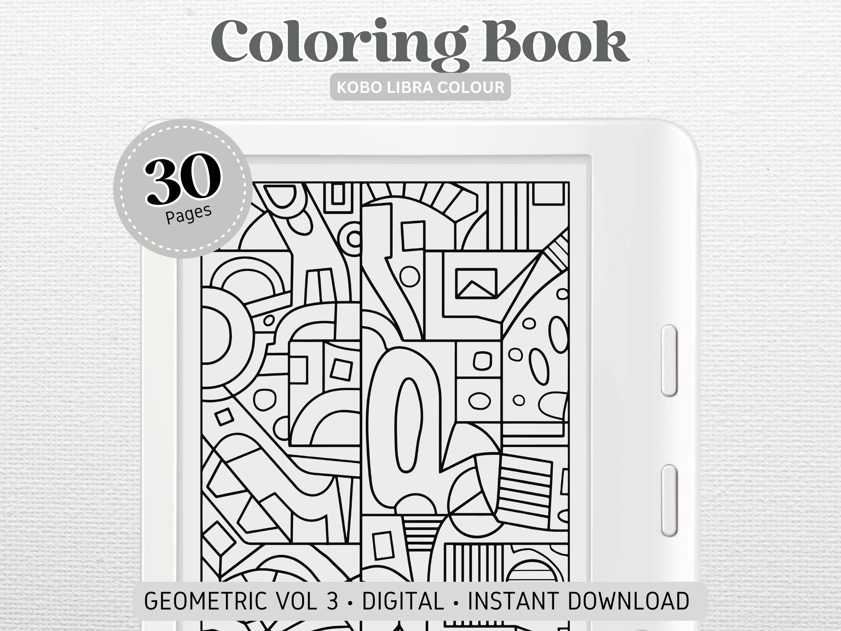Coloring Book Designed for Kobo Libra Colour | Geometric Vol 3