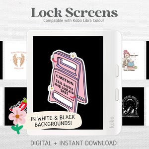 47 låsskärmar för Kobo Libra Colour Kobo Clara Colour skärmsläckare | Romantik / Smuts | Kobo-bakgrunder | Digital nedladdning