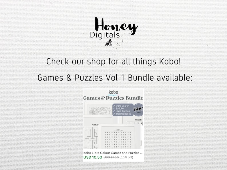 Sudoku Puzzle designed for Kobo Libra Colour, Elipsa 2E, Sage | Vol 1; HARD 100 PUZZLES | Digital Download | Hyperlinked PDF image 4