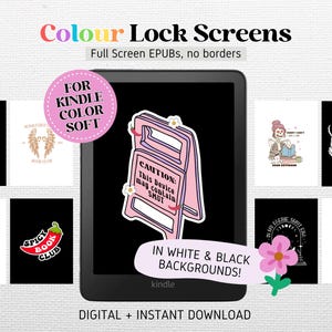 47 låsskärmar för Kindle Colorsoft HELSKRÄMSskärmsläckare | Kindle-bakgrundsbild | Romantik / Smuts | EPUB utan gränser