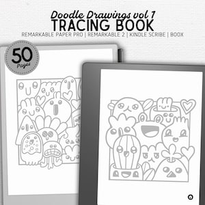 Suchbuch | Kompatibel mit Kindle Scribe, Remarkable, Boox, Supernote | Doodle Zeichnungen Band 1 | Digitaler Download | Verlinktes PDF