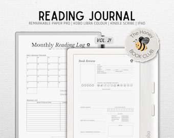Dagboek lezen Boekrecensie | voor Remarkable Paper Pro, Kobo Libra Colour, Kindle Scribe, Boox, iPad | Leestracker, leeslogboek | Deel 2
