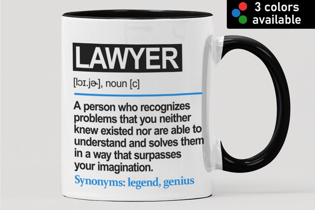 Lawyer Mug Lawyer Gift Gift Coworker Definition Coworker Etsy