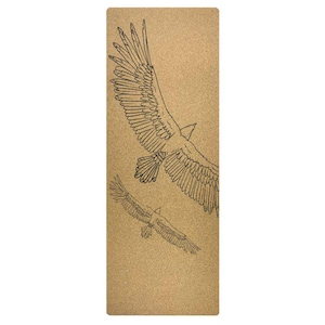EAGLES | eco-friendly cork yoga mat | 5 mm | men&#39;s yoga mat