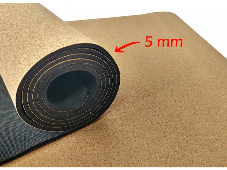 TURTLES | eco-friendly cork yoga mat | 5 mm image 5