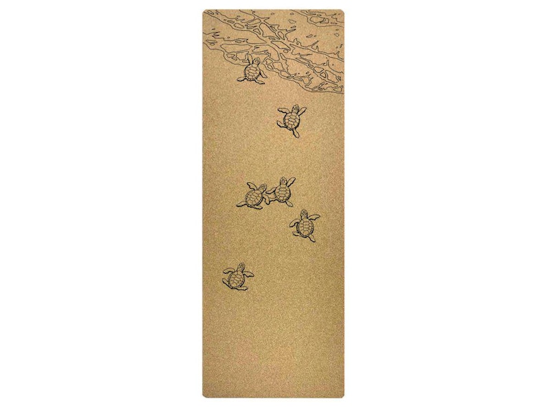 TURTLES | eco-friendly cork yoga mat | 5 mm image 1