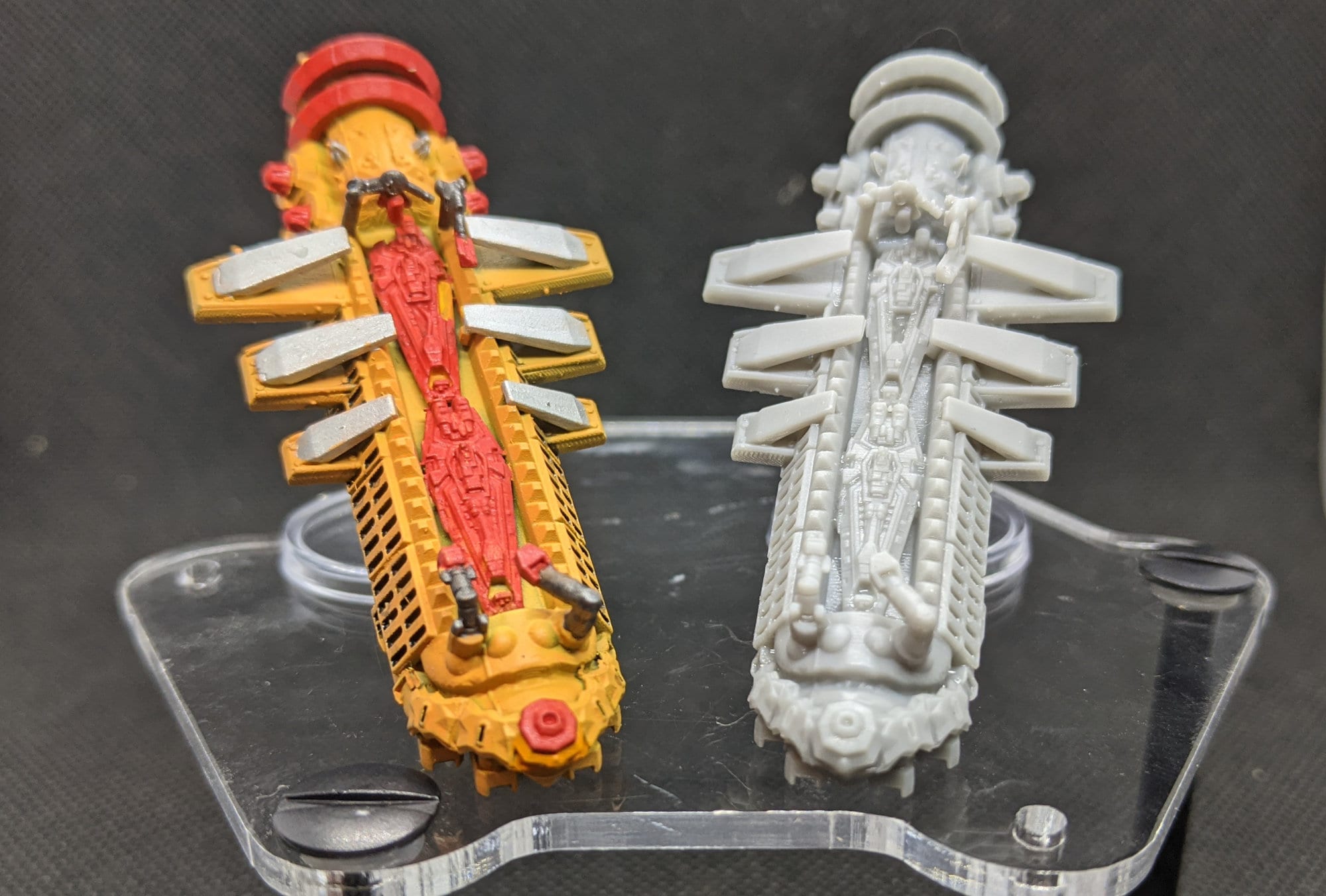 Soportes De Flota | 6 Piezas De 3.661 In | Patas De Acero Y Patas De Goma | Compatible Con Twilight Imperium 4, TI4 Codex, Eclipse: 2nd Dawn Para The Galaxy