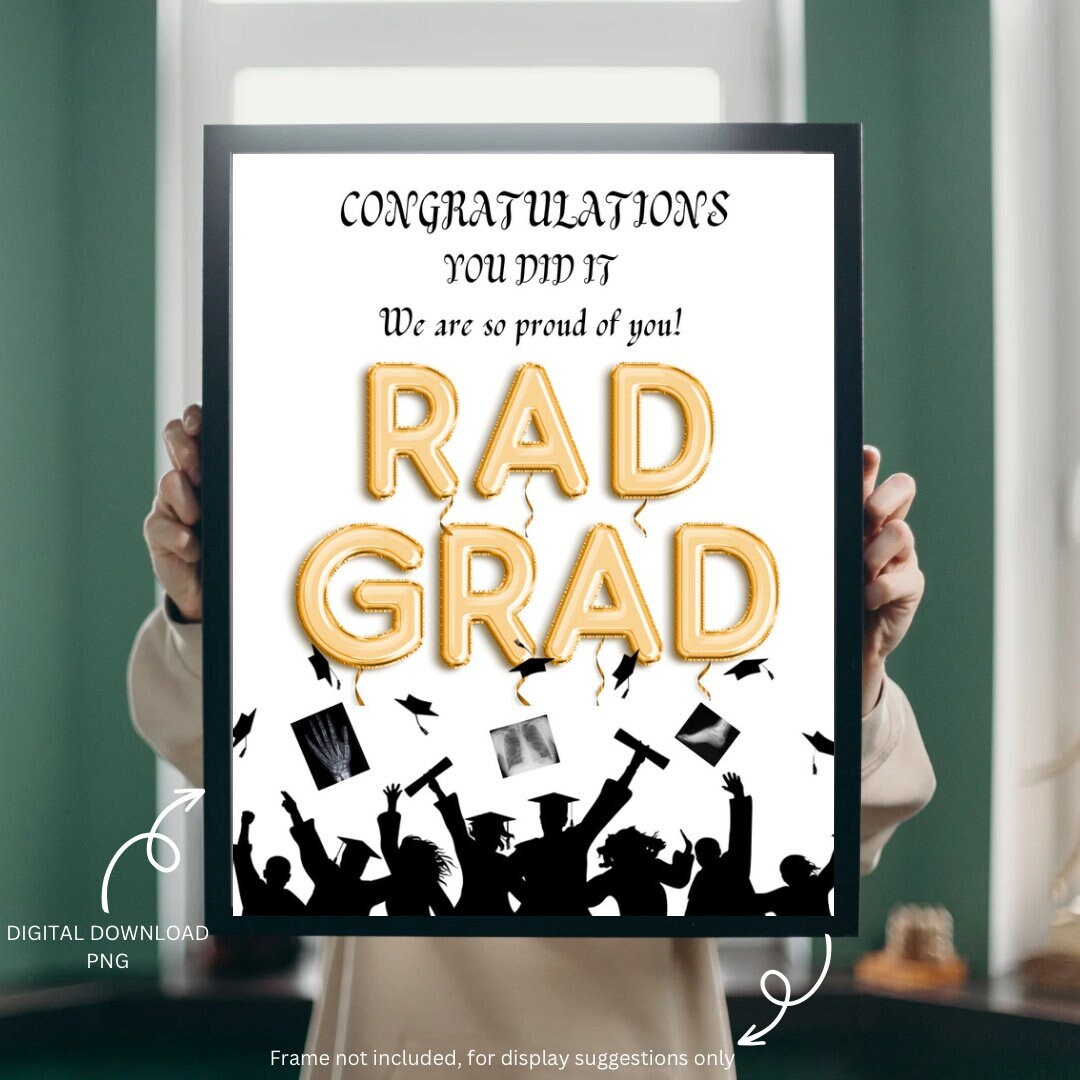 Radiography Student Graduation Digital Print Gift Etsy