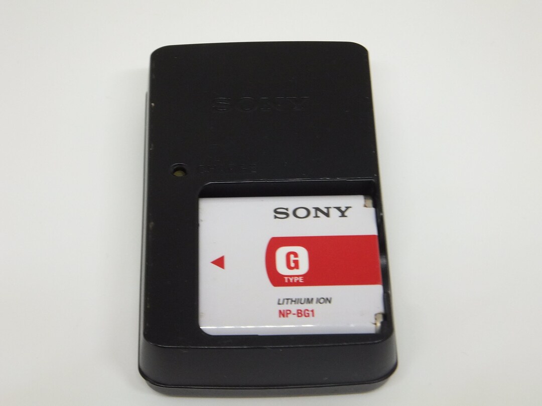 Original Sony BC-CSGD Charger For NP-BG1 FG1 Batteries - Used, Works Great - DSC-H10 H90 Camera