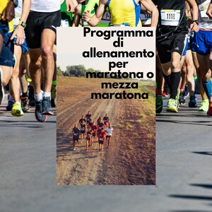 Training program for marathon or half marathon