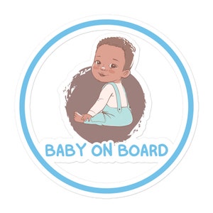 Naklejka na samochód Black Baby on Board, naklejka winylowa | Baby on board