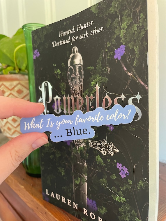 Powerless Bookish Sticker, Romantasy Kindle Decal