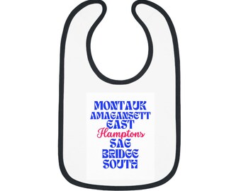 Baby Bib, Perfect for you mini Hamptonite, Infant Dribble Bib, Newborn Feeding Bib, Cute Baby Shower Gift, Gender Neutral Baby Clothing