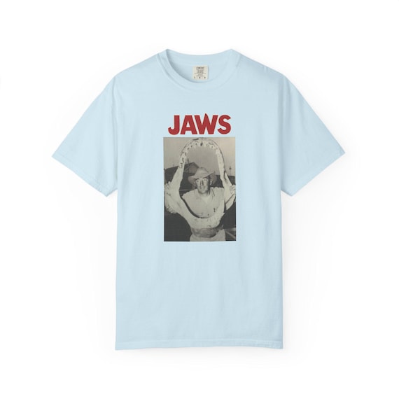 Vintage Jaws 50th Birthday Unisex T-shirt, Shark Movie Lover Tee 