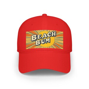 Beach Bum Cap, Beach Lover Hat, Summer Vibes Headwear, Fun in the Sun Baseball Cap, Sunny Day Beach Hat,