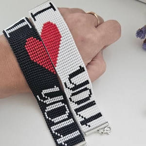 Couples Bracelets Set, His and Hers Bracelets, Relationship Jewelry, Matching Friendship Bracelets, Anniversary Gift, Beaded Bracelet Set