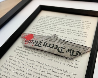 Stephen King IT Wall Art.  Book Lover, Movie Fan, ideal gift. Halloween decor