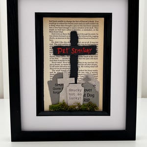 Pet Sematary Stephen King Wall Art.  Book Lover, Movie Fan, ideal gift