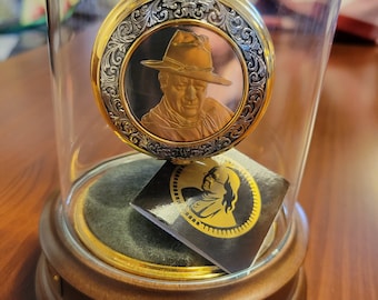 Franklin mint john hotsell wayne pocket watch