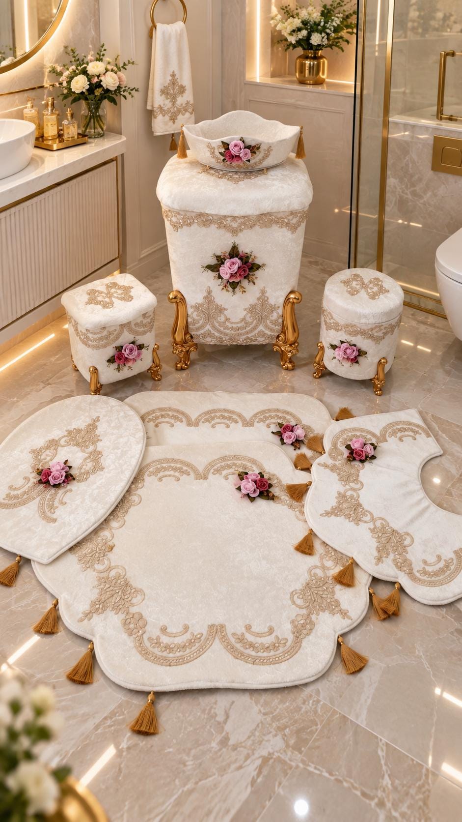 Versace Bathroom Set - Etsy