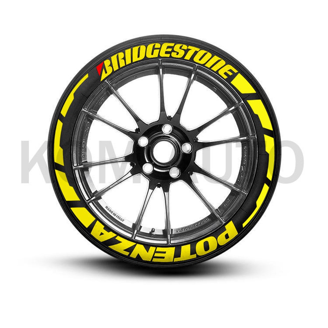 Bridgestone Potenza Strip Decal Letters 1'' 8 Pcs Etsy