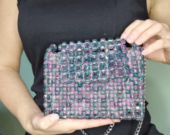 Beaded bag, handmade bag, fashion bag, crossbody, cluch,  bridesmaid bag, shoulder bag, evening bag, luxury Bag, party bag, acrylic bag,