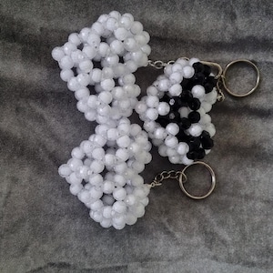 Purese Charm Bag Keychain Accessories Stylish Bag Charm cute purse accessory trendy gift for girl bridesmaid gift WHITE heart