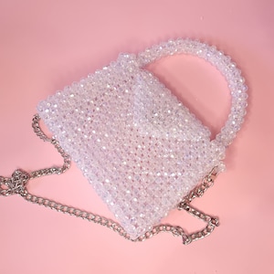 Beaded bag, crystal bag, fashion bag, glamorous bag, disco bag, crossbody, cluch, wedding, wedding bag, gift for the bride, bridesmaid bag