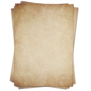50 Blatt Motivpapier Briefpapier Vintage Braun beige Alt Retro Design beidseitig bedrucktes Papier