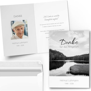 5 Danksagungskarten Mit Umschlägen – Religiöses Design Mit Pusteblume & Kreuz, Blanko Innen