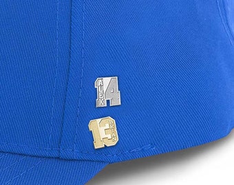 Number Hat Pin - Personalized Hat Pin With Any Number Available in Silver & Gold