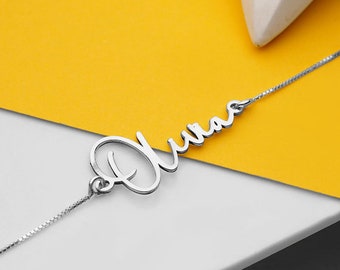 Customized Name Anklet For Women - Personalized With Any Name or Word