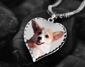Engraved Photo Pendant