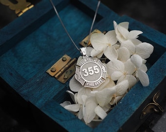 Custom Firefighter Badge Charm