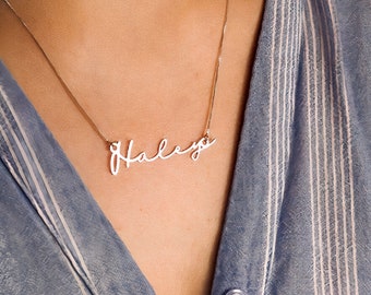 Custom Dainty Name Necklace - Personalized Name Pendant - Gold/Silver Nameplate Jewelry - Gift for Her