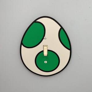 YOSHI EGG Mario Bros. Light Switch Cover Plate-Rocker Nintendo video game decor Toggle | Rocker