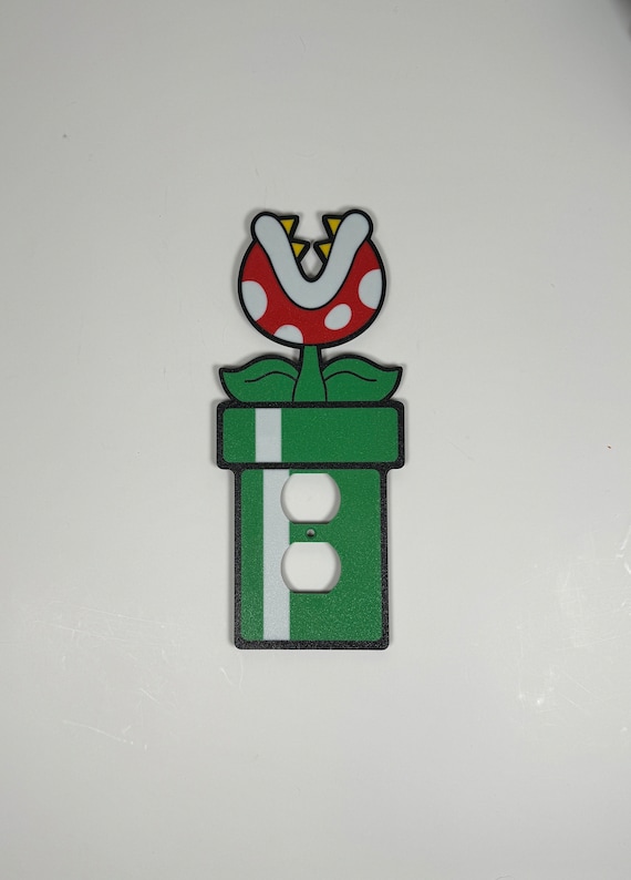 WARP PIPE Piranha Plant Mario Bros. Outlet GFI Cover Plate-rocker Nintendo  Video Game Decor Gfci - Etsy