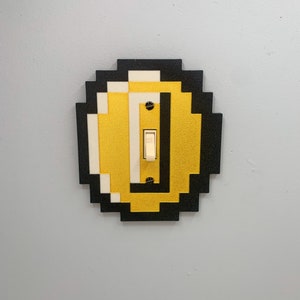 COIN Mario Bros. Light Switch Cover Plate Nintendo video game decor