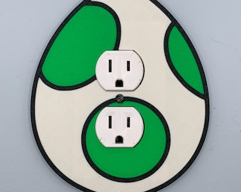 YOSHI EGG Mario Bros. OUTLET Cover Plate-rocker Décoration de jeu vidéo Nintendo Gfci