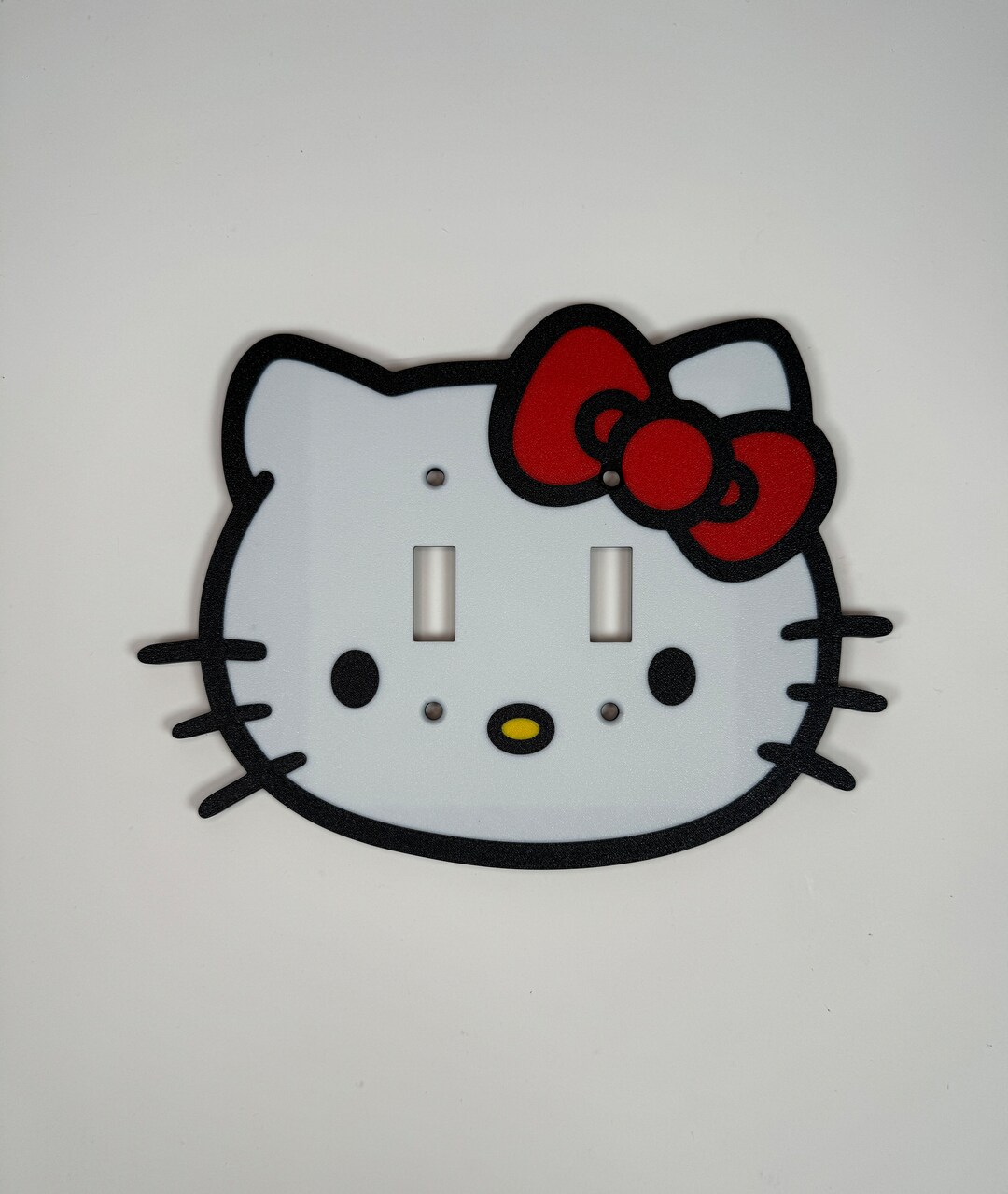 Hello Kitty Face Double Light Switch Cover Plate Toggle Birthday Gift Idea Nursery. - Etsy